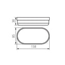 ElekTek Outdoor LED Exterior Bulkhead Light IP54 White 2-Pack - Buy It Better