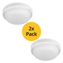 ElekTek Outdoor LED Exterior Bulkhead Light IP54 White 2-Pack - Buy It Better