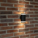 ElekTek Outdoor LED Exterior Wall Light Up and Down 1x or 2x GU10 P54 Black Grey Halo - Buy It Better