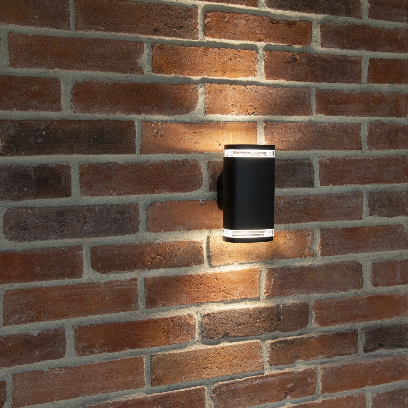 ElekTek Outdoor LED Exterior Wall Light Up and Down 1x or 2x GU10 P54 Black Grey Halo - Buy It Better 