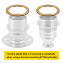 ElekTek E27 Shade Ring Single Brass
