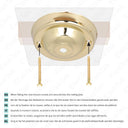 ElekTek 108mm Diameter Ceiling Rose with Hook Metallic Finishes Powder Coated Colours For Light Fittings and Chandeliers