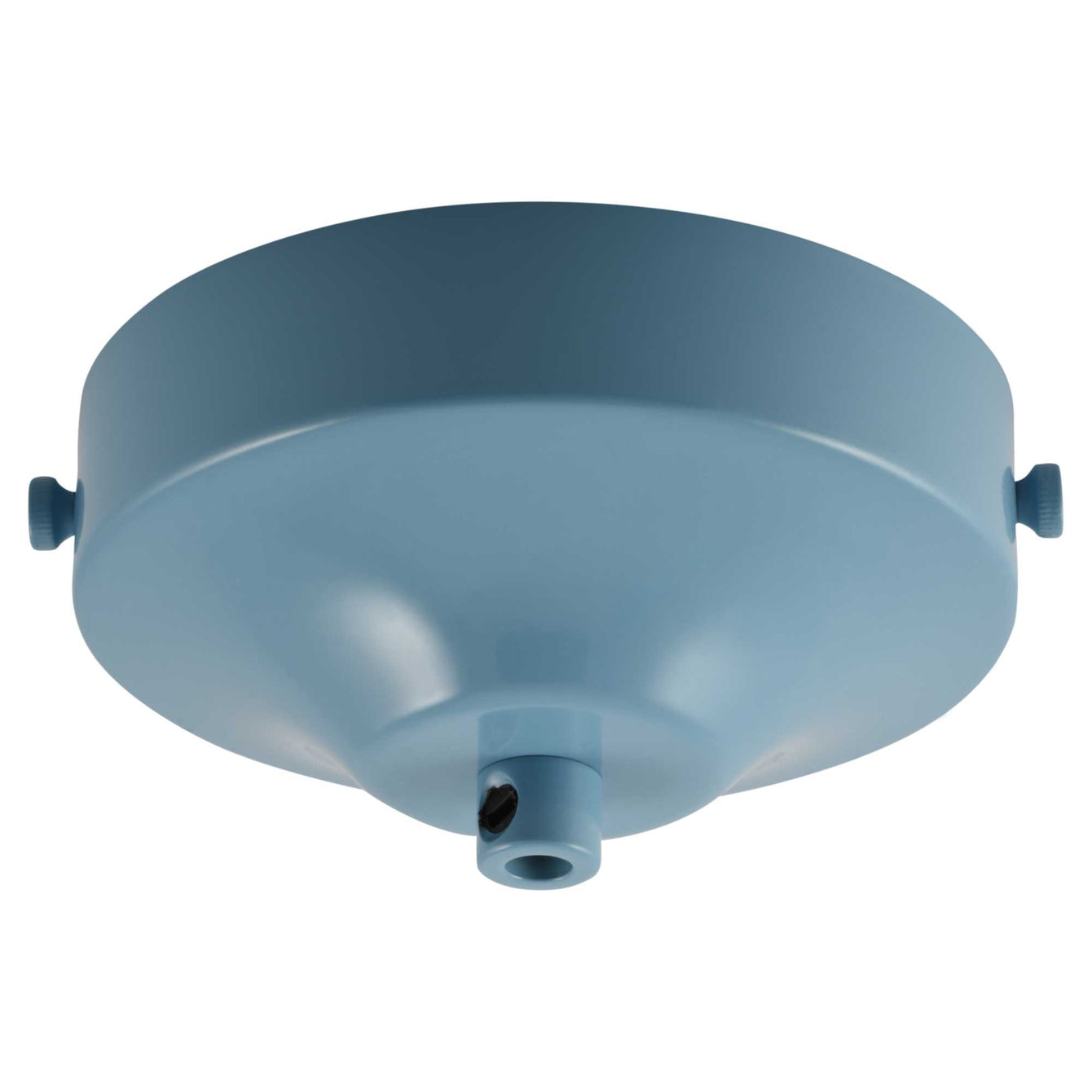 ElekTek 100mm Diameter Convex Ceiling Rose with Strap Bracket and Cord Grip Metallic Finishes Powder Coated Colours - Buy It Better 