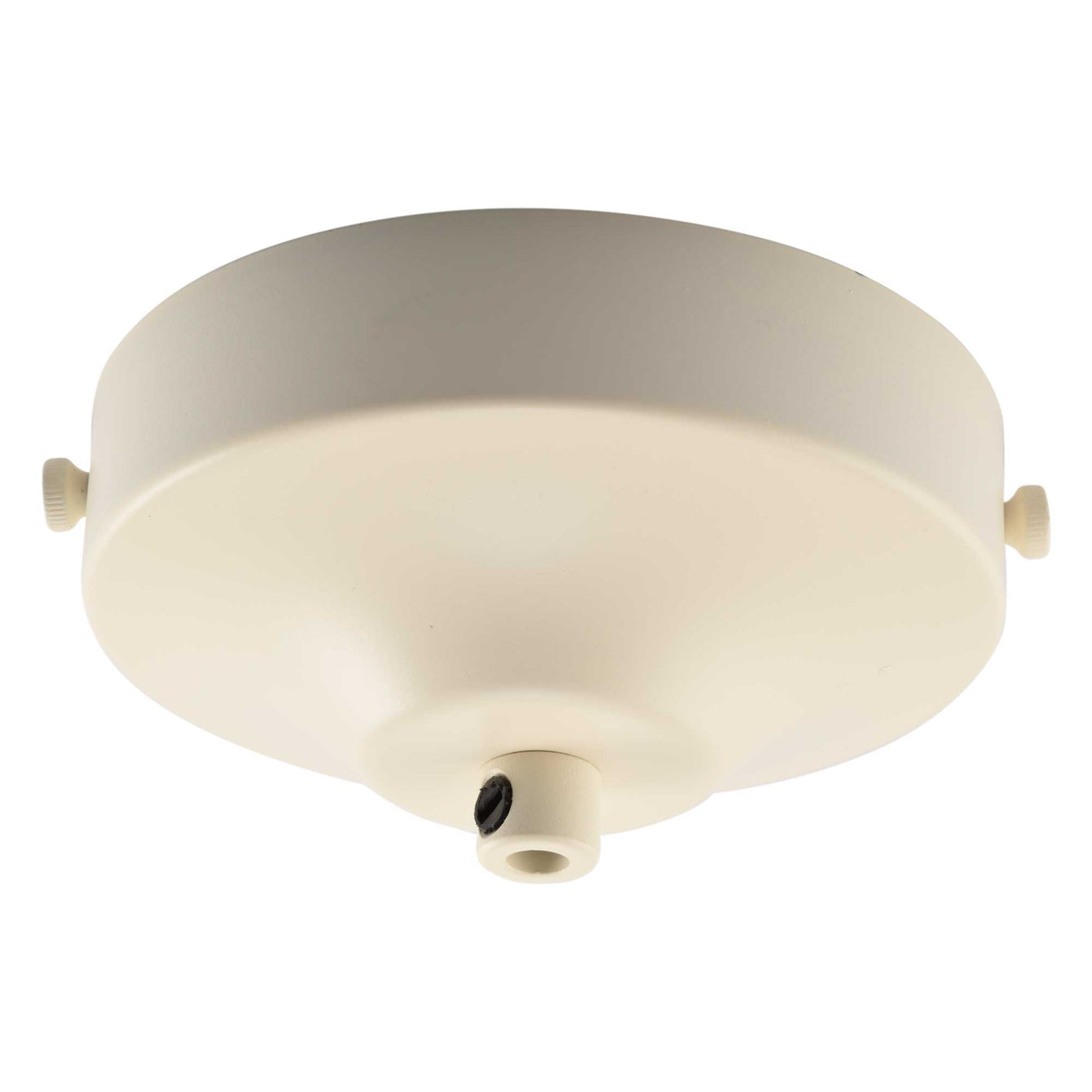 ElekTek 100mm Diameter Convex Ceiling Rose with Strap Bracket and Cord Grip Metallic Finishes Powder Coated Colours - Buy It Better 