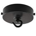 ElekTek 100mm Diameter Flat Top Ceiling Rose with Strap Bracket and Hook Metallic Finishes Powder Coated Colours - Buy It Better