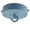 ElekTek 100mm Diameter Flat Top Ceiling Rose with Strap Bracket and Hook Metallic Finishes Powder Coated Colours - Buy It Better