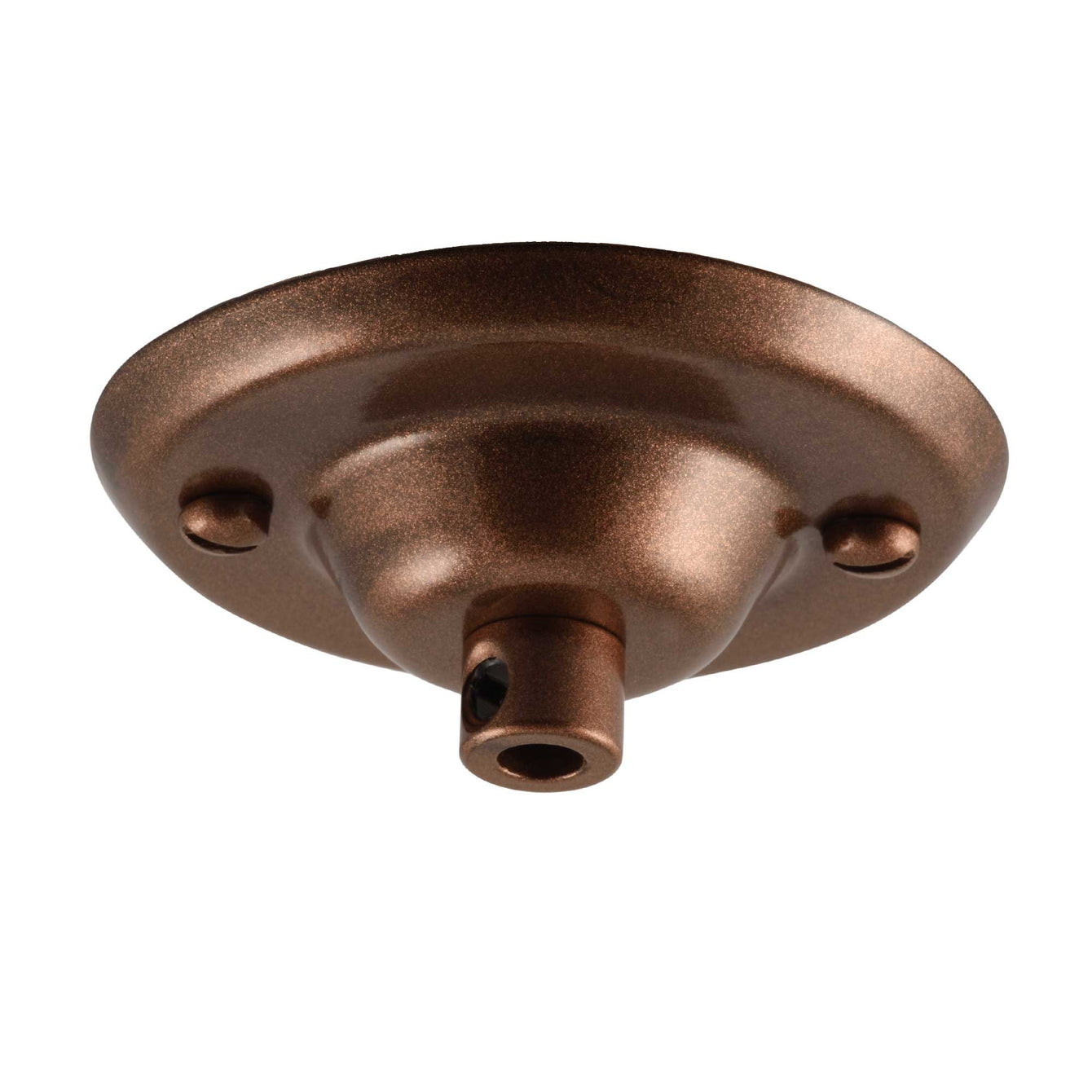 ElekTek 75mm Diameter Ceiling Plate with Cord Grip Metallic Finishes Powder Coated Colours Antique White