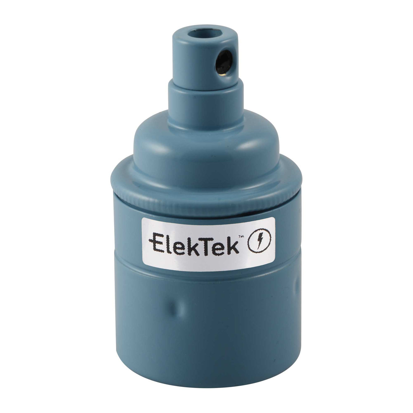 ElekTek ES Edison Screw E27 Lamp Bulb Holder With Cord Grip  Plain Skirt Powder Coated Colours Solid Brass - Buy It Better Brilliant White