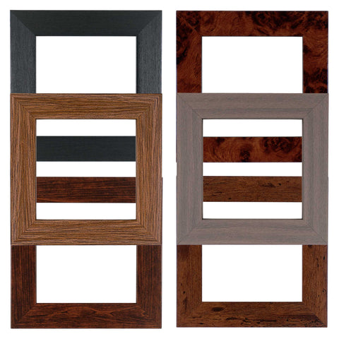 ElekTek Decorative Switch Surround Frame Cover Finger Plate Modena Dark Wood Effects