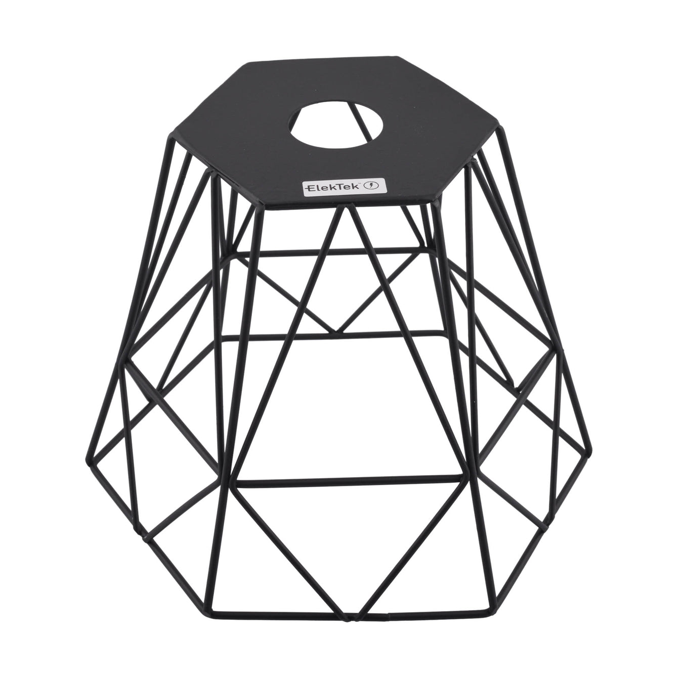 ElekTek Vintage Mora Hexagonal Medium Polyangle Cage Wire Frame Lamp Shade Colours - Buy It Better 