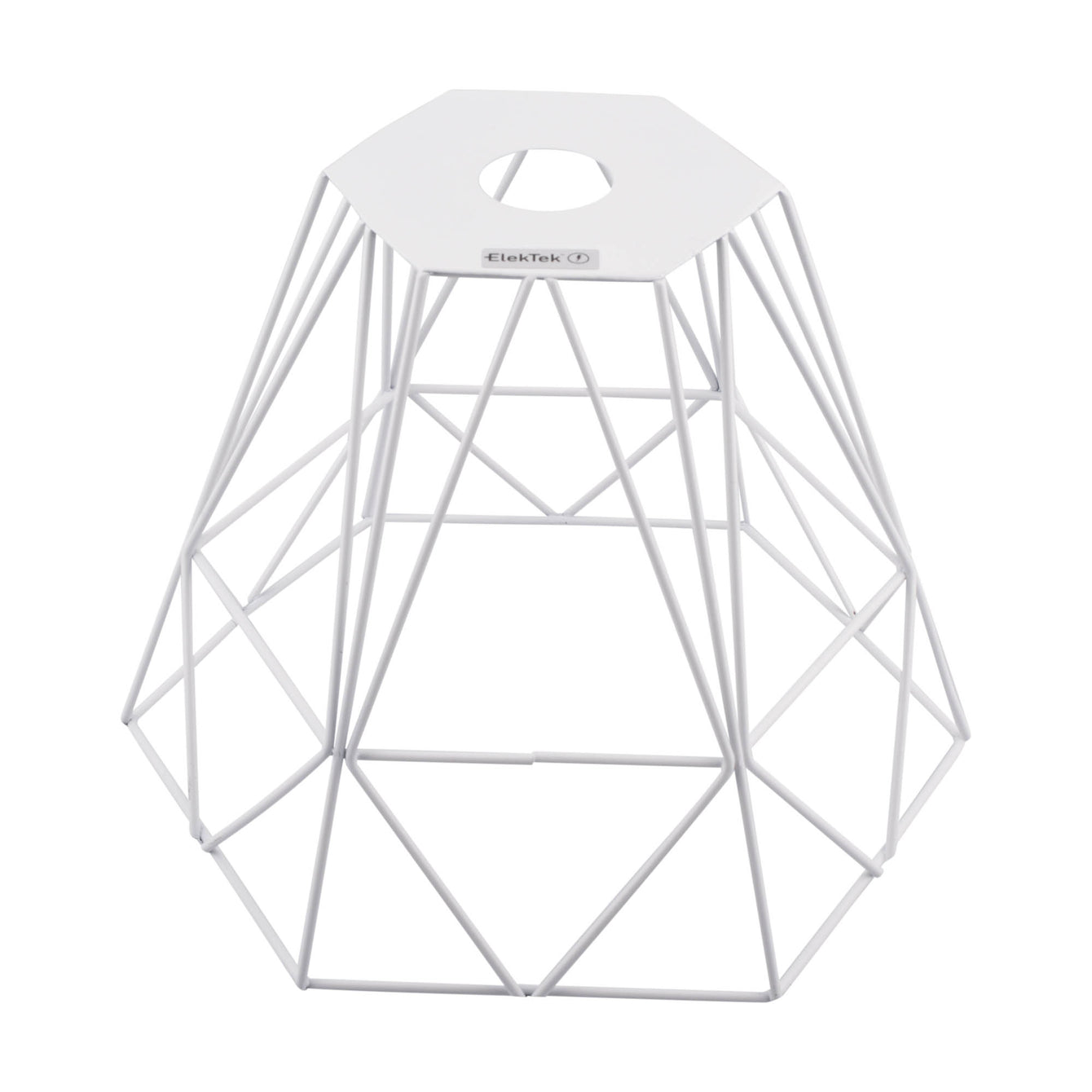 ElekTek Vintage Mora Hexagonal Large Polyangle Cage Wire Frame Lamp Shade Colours - Buy It Better 