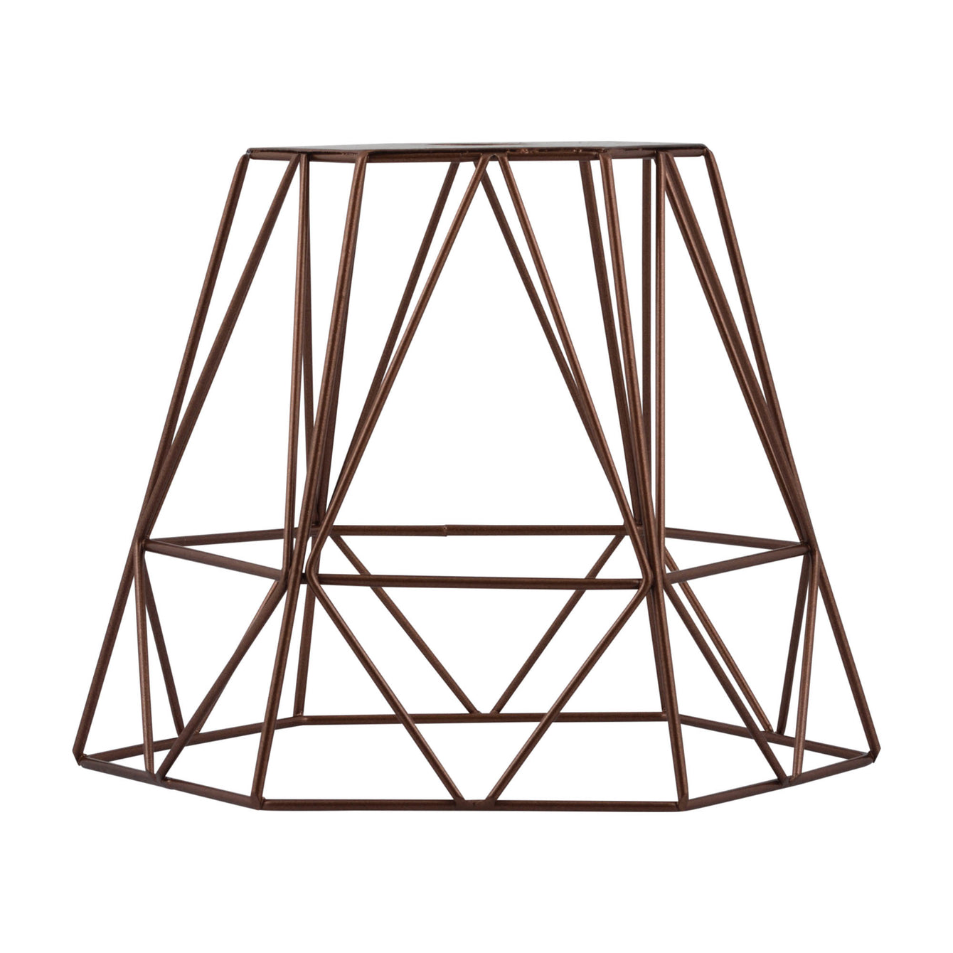ElekTek Vintage Mora Hexagonal Medium Polyangle Cage Wire Frame Lamp Shade Colours - Buy It Better Willow Green