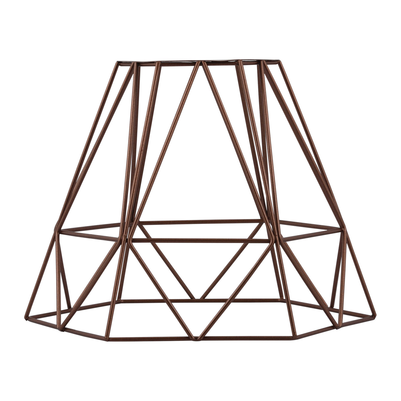 ElekTek Vintage Mora Hexagonal Large Polyangle Cage Wire Frame Lamp Shade Colours - Buy It Better Willow Green