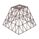 ElekTek Vintage Boda Square Polyangle Cage Wire Frame Lamp Shade Colours - Buy It Better