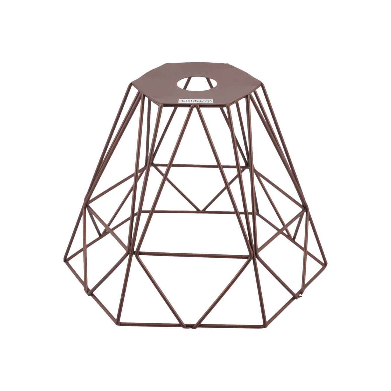 ElekTek Vintage Mora Hexagonal Large Polyangle Cage Wire Frame Lamp Shade Colours - Buy It Better Dawn Blue