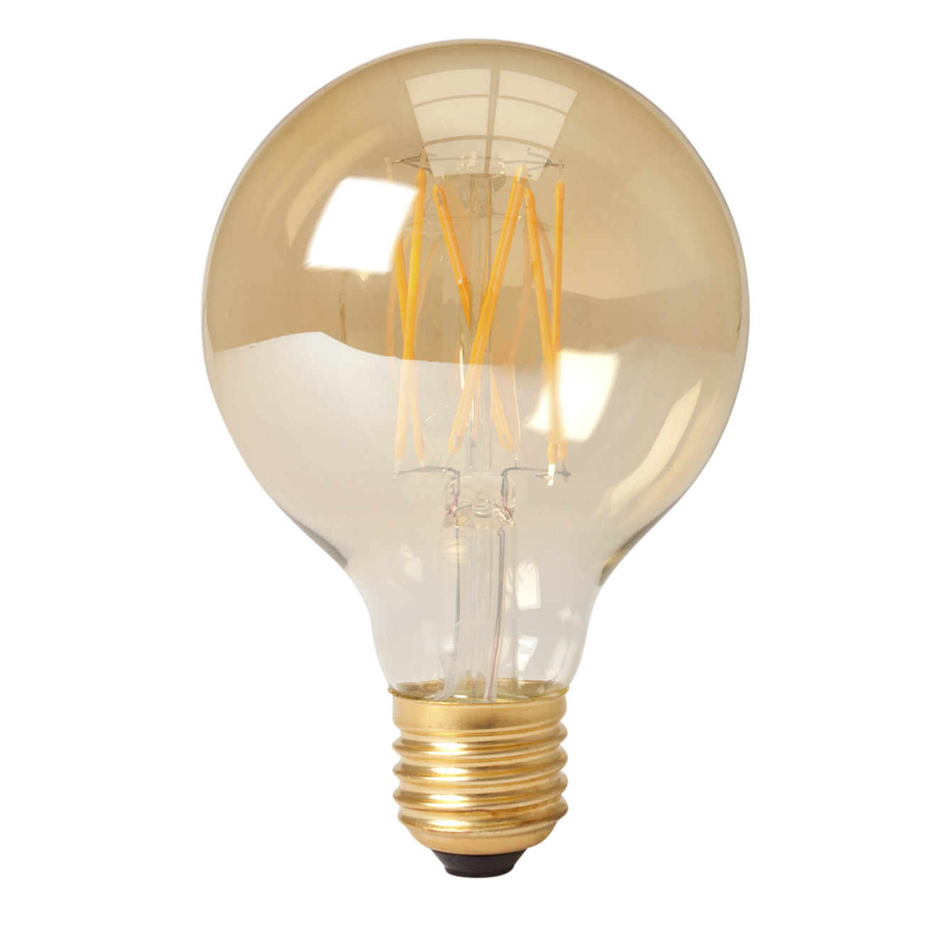 Calex LED Full Glass Long Filament Globe Lamp Bulb 240V 4W 350lm E27 GLB80, Clear 2300K Dimmable 425450 - Buy It Better 