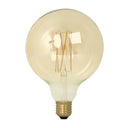 Calex LED Full Glass Long Filament Globe Lamp Bulb 240V 4W 350lm E27 GLB125, Clear 2300K Dimmable 425474 - Buy It Better