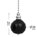 ElekTek Light Pull Chain Acrylic Crystal Ball With 80cm Matching Chain
