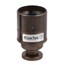 ElekTek ES Edison Screw E27 Lamp Holder Plain Skirt With Back Plate Cover and Screws Brass - Buy It Better