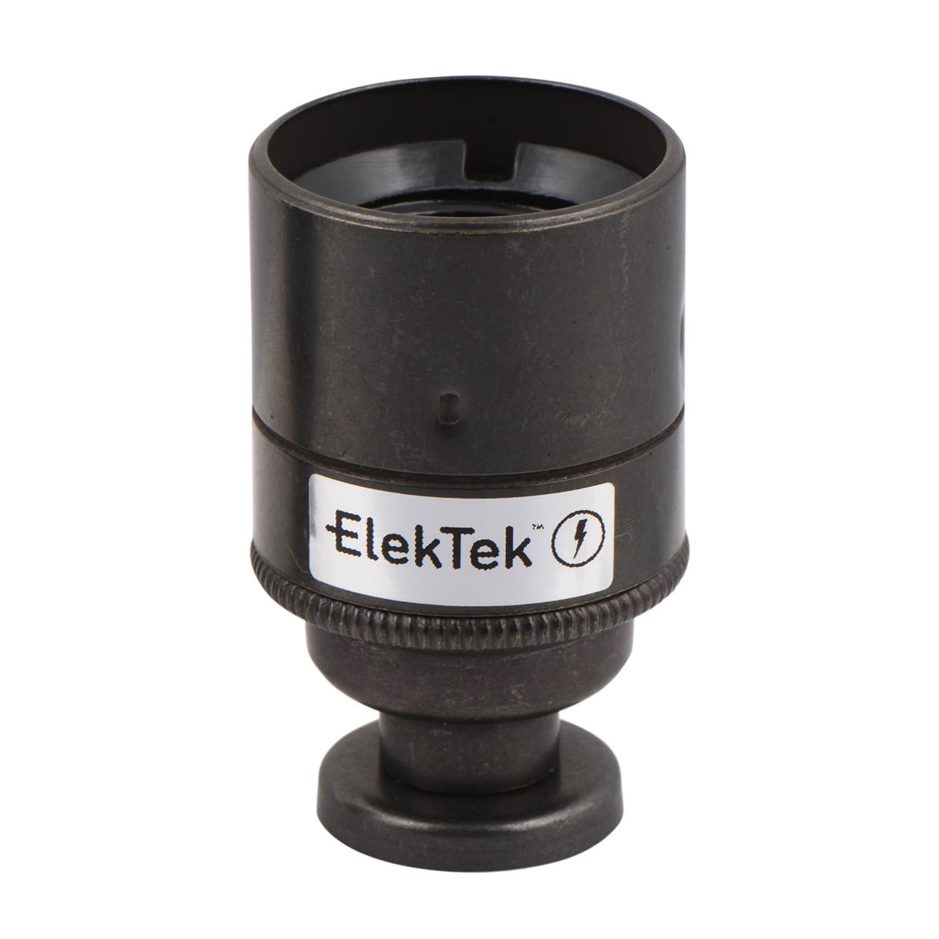 ElekTek ES Edison Screw E27 Lamp Holder Plain Skirt With Back Plate Cover and Screws Brass - Buy It Better 