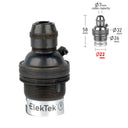 ElekTek Cord Grip B22 BC Pendant Lamp Holder Brass - Buy It Better