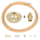 ElekTek Premium Pendant Light Kit DIY 108mm Ceiling Rose Round Flex and Lamp Holder B22 Cord Grip - Buy It Better