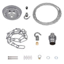 ElekTek Premium Pendant Light Kit DIY 108mm Ceiling Rose, Chain, Twisted Flex and Lamp Holder B22 Hook - Buy It Better