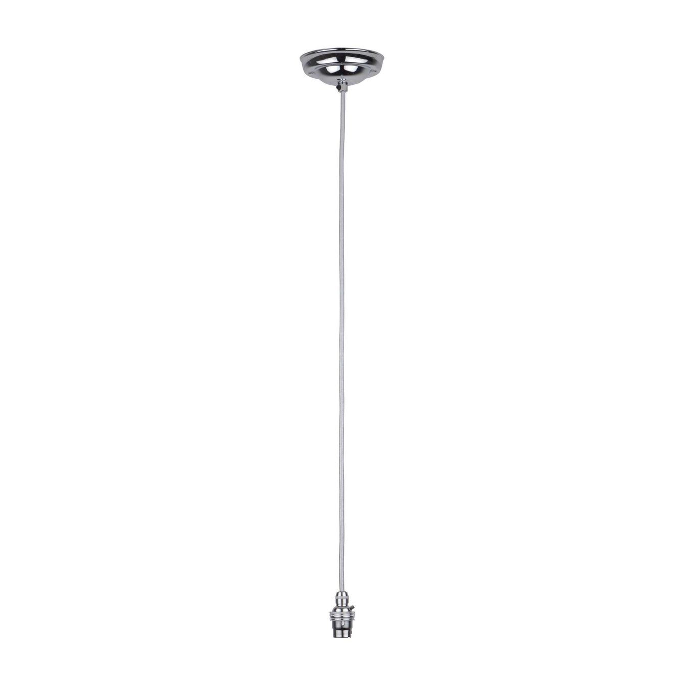ElekTek Premium Pendant Light Kit DIY 108mm Ceiling Rose Round Flex and Lamp Holder B22 Cord Grip - Buy It Better 