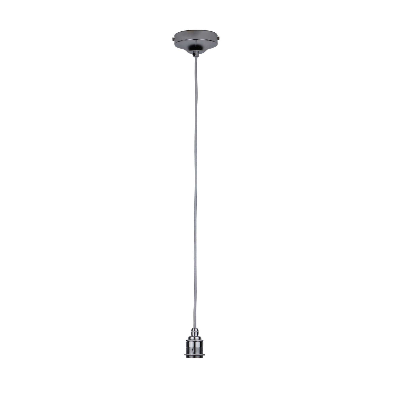 ElekTek Premium Pendant Light Kit DIY 100mm Convex Ceiling Rose, Round Flex and Lamp Holder E27 Shade Ring Cord Grip - Buy It Better 