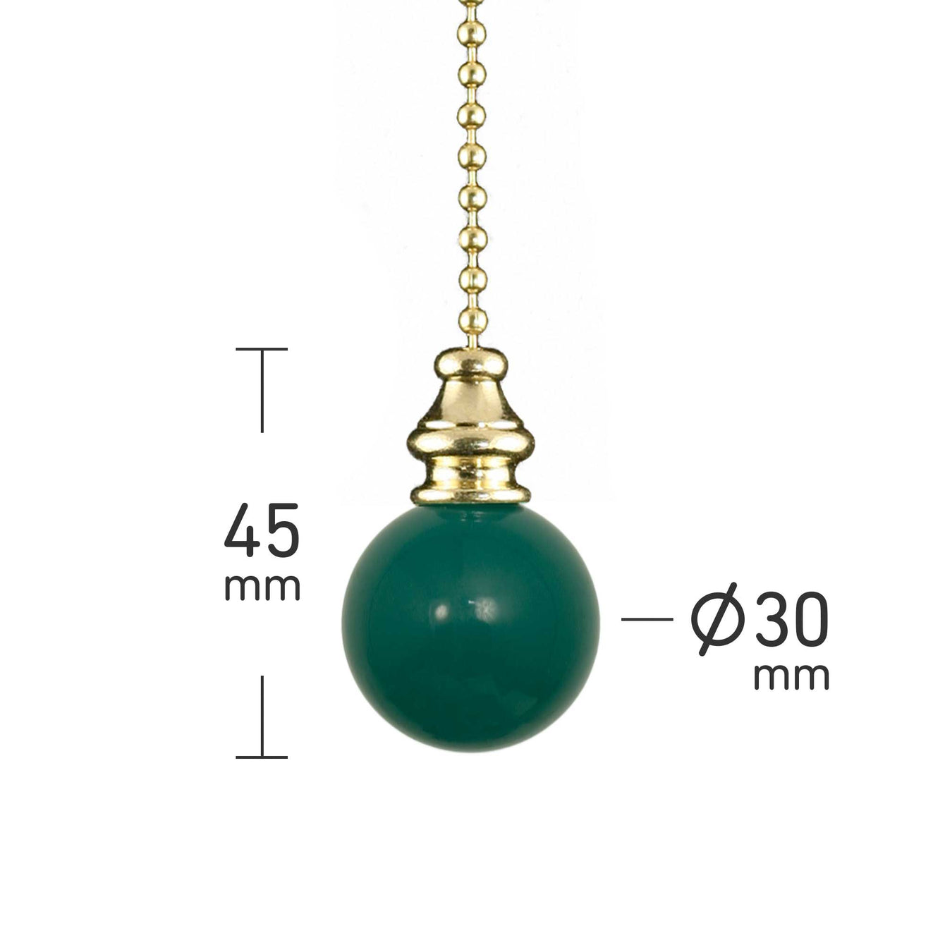 ElekTek Light Pull Chain Ball With 80cm Matching Chain 