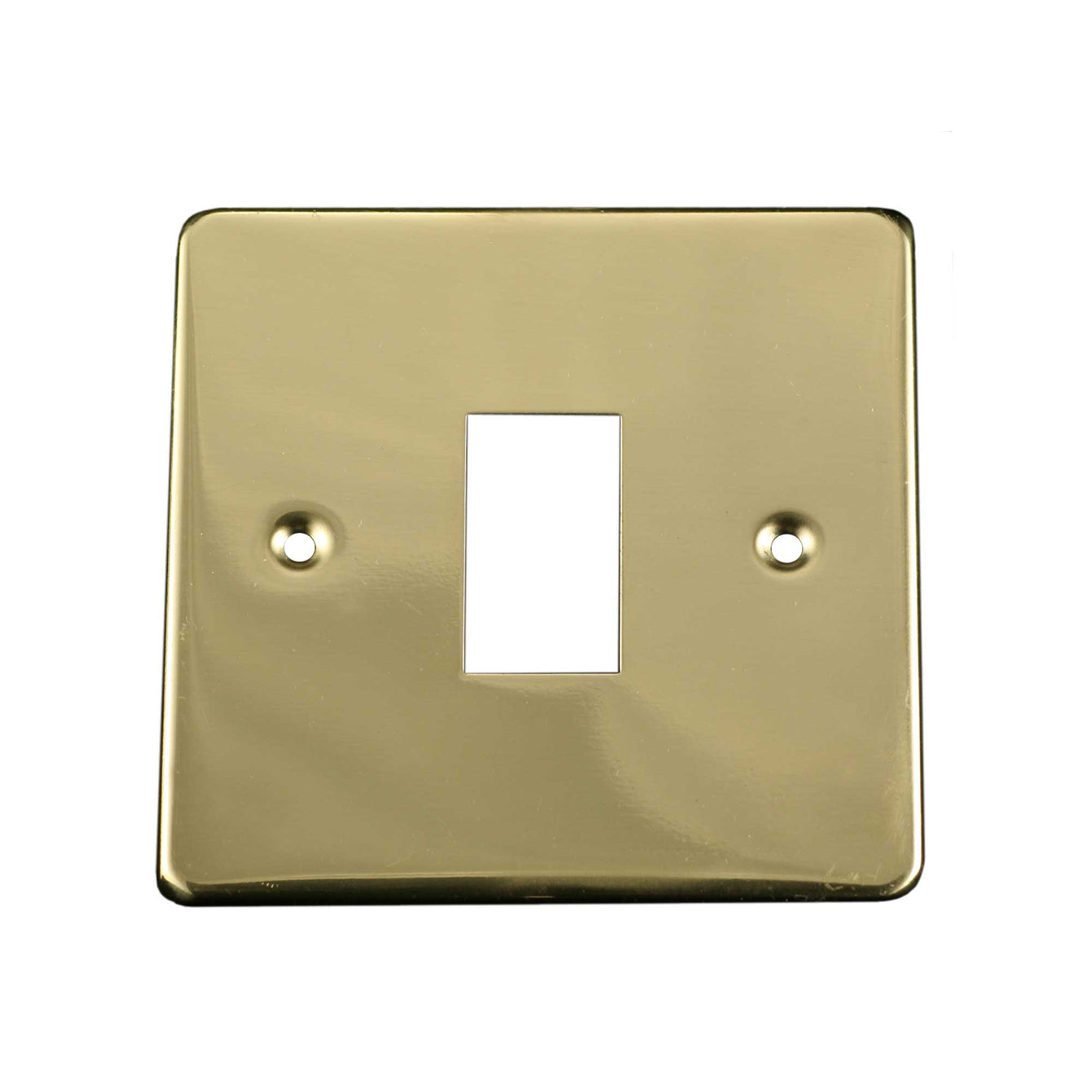 ElekTek Light Switch Conversion Metal Modern Cover Plate No Wiring Single Antique Brass