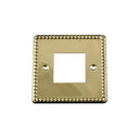 ElekTek Light Switch Conversion Metal Cover Plate Georgian Rope Brass No Wiring Single/Double