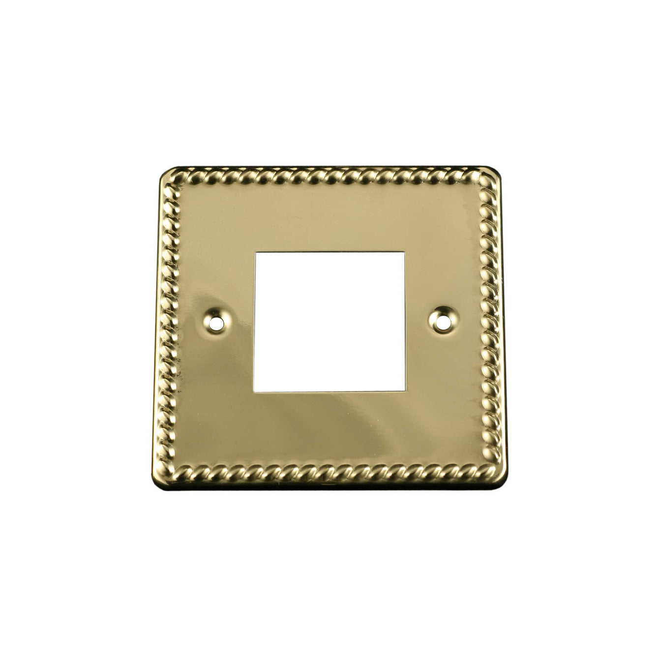 ElekTek Light Switch Conversion Metal Cover Plate Georgian Rope Brass No Wiring Single/Double 