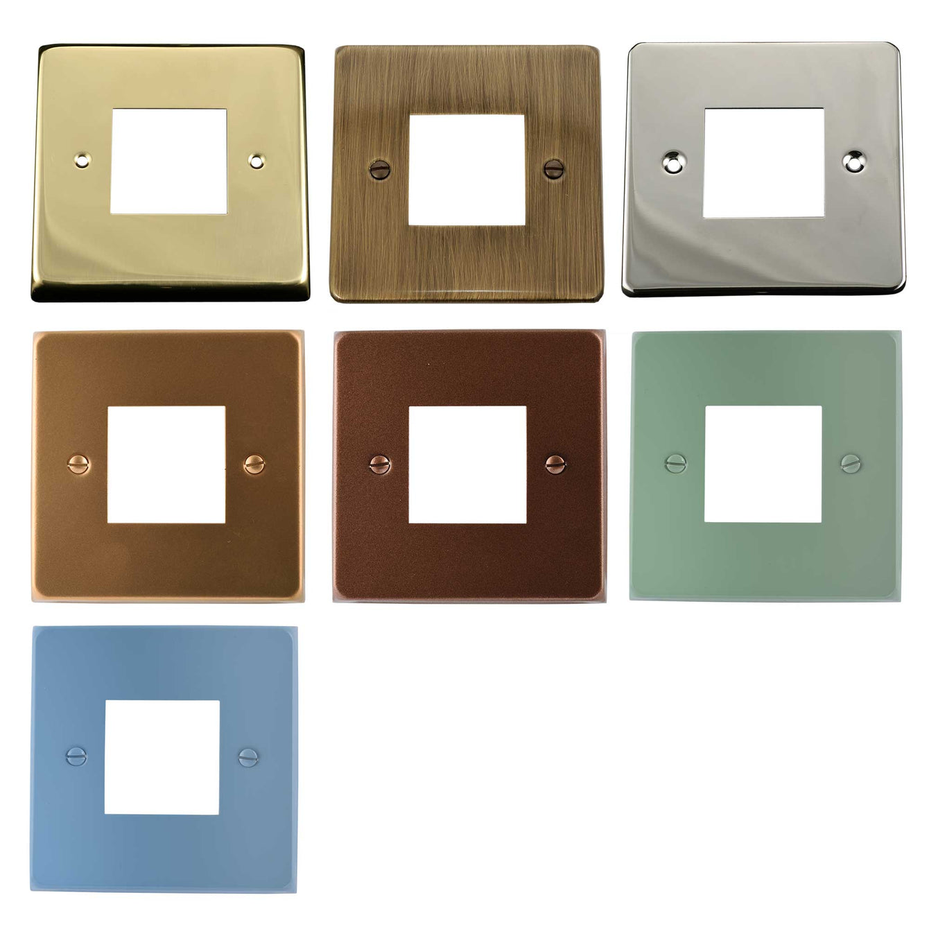 ElekTek Light Switch Conversion Metal Modern Cover Plate No Wiring Double Brass