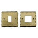 ElekTek Light Switch Conversion Cover Plate Georgian Brass Single Double - Buy It Better