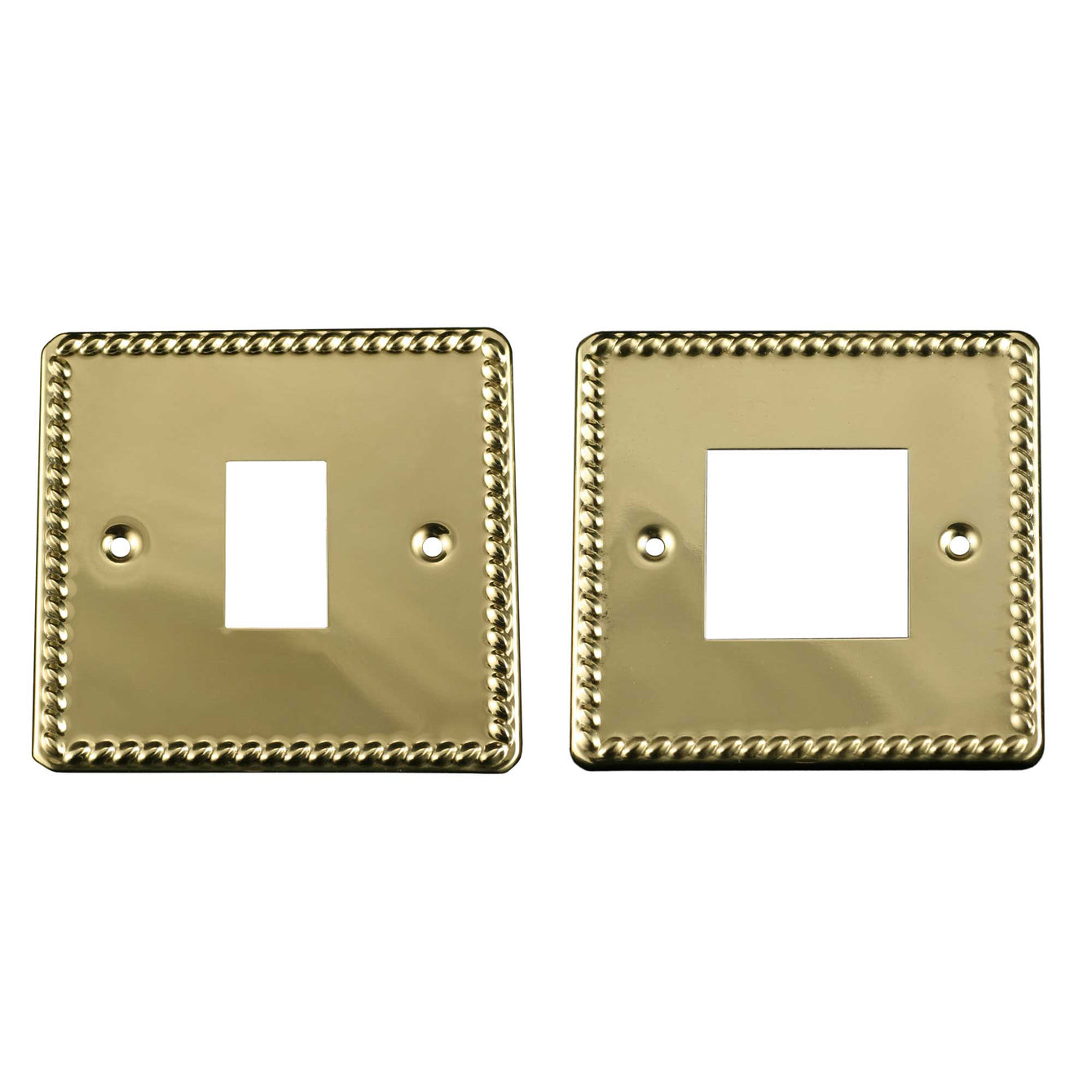 ElekTek Light Switch Conversion Cover Plate Georgian Brass Single Double - Buy It Better Single