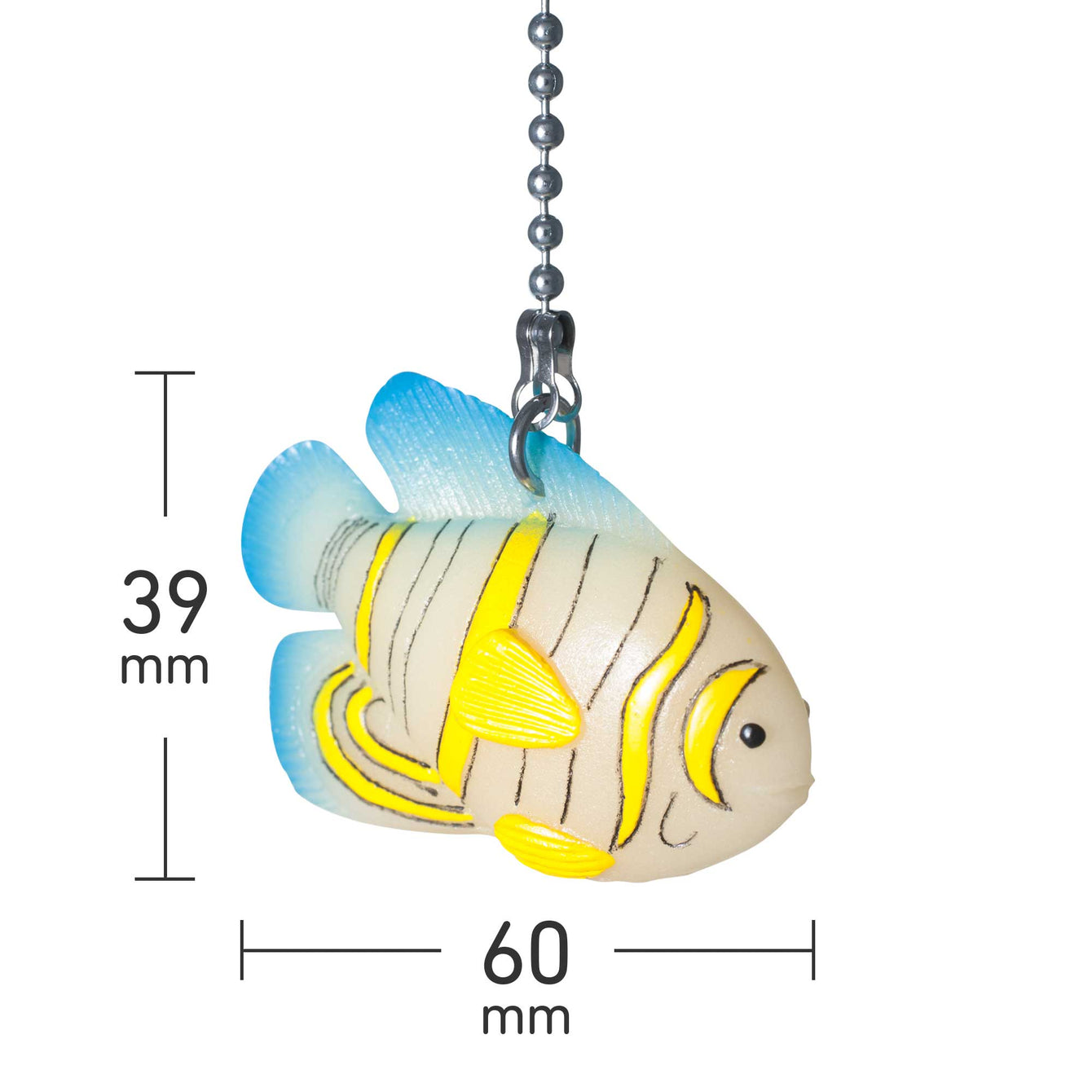 ElekTek Light Pull Chain Tropical Fish Design Glow in the Dark With 80cm Matching Chain - Buy It Better 