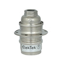 ElekTek SES E14 Lamp Holder 10mm Entry Small Edison Screw Earthed With Shade Rings Cord Grip Brass - Buy It Better