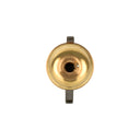 ElekTek Safety Switch Lamp Holder Bayonet Cap B22 10mm or Half Inch Entry With Shade Ring Solid Brass - Buy It Better