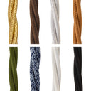 ElekTek Twisted Braided Fabric Lighting Cable Flex for Pendant or Table Lamp Per Linear Metre Colours