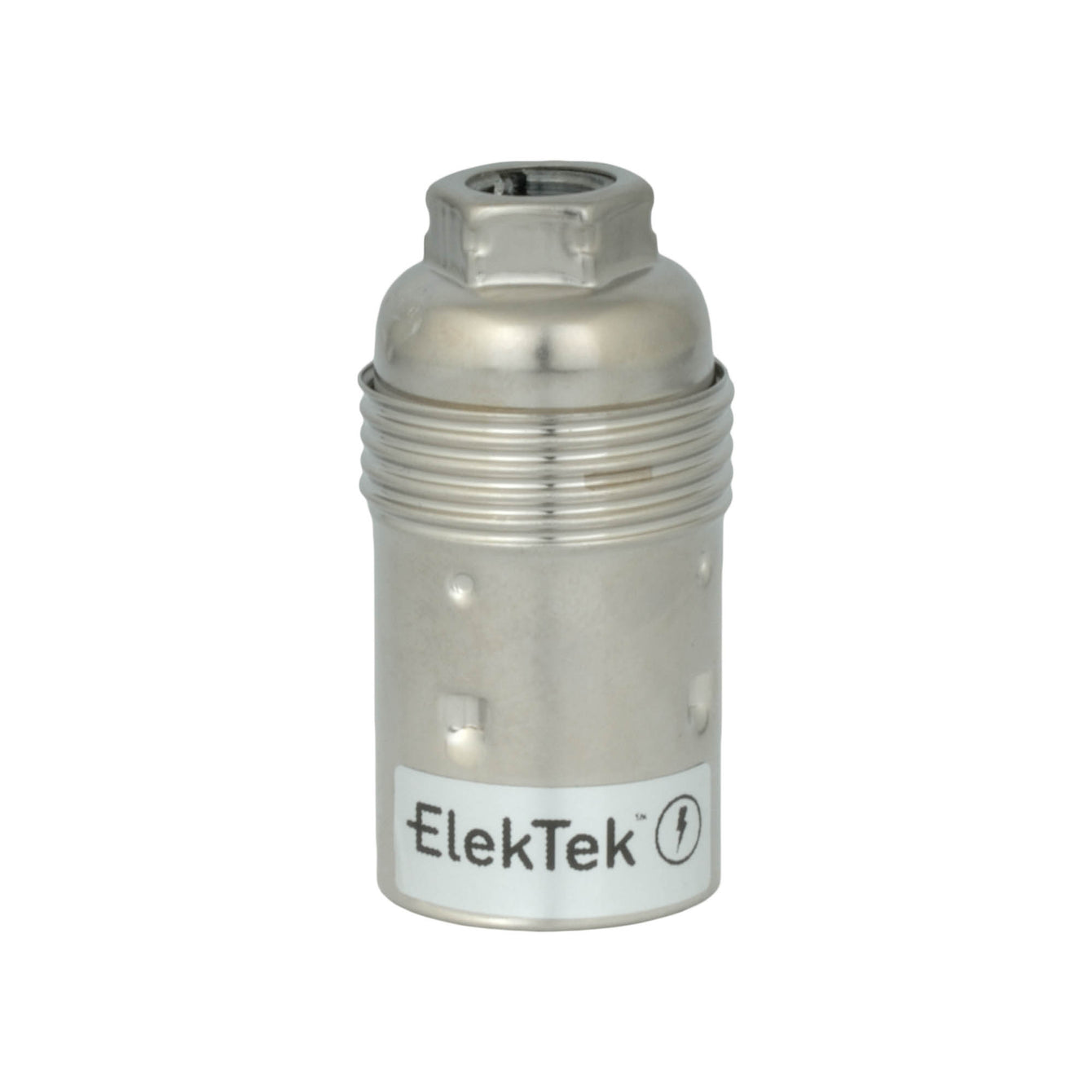 ElekTek SES E14 Lamp Holder 10mm Entry Small Edison Screw Earthed Plain Skirt Cord Grip Brass - Buy It Better 
