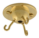 ElekTek 3 Hook Ceiling Rose Plate Suspended Light Fittings Inverted Shades and Chandeliers Traditional Metallic Finishes