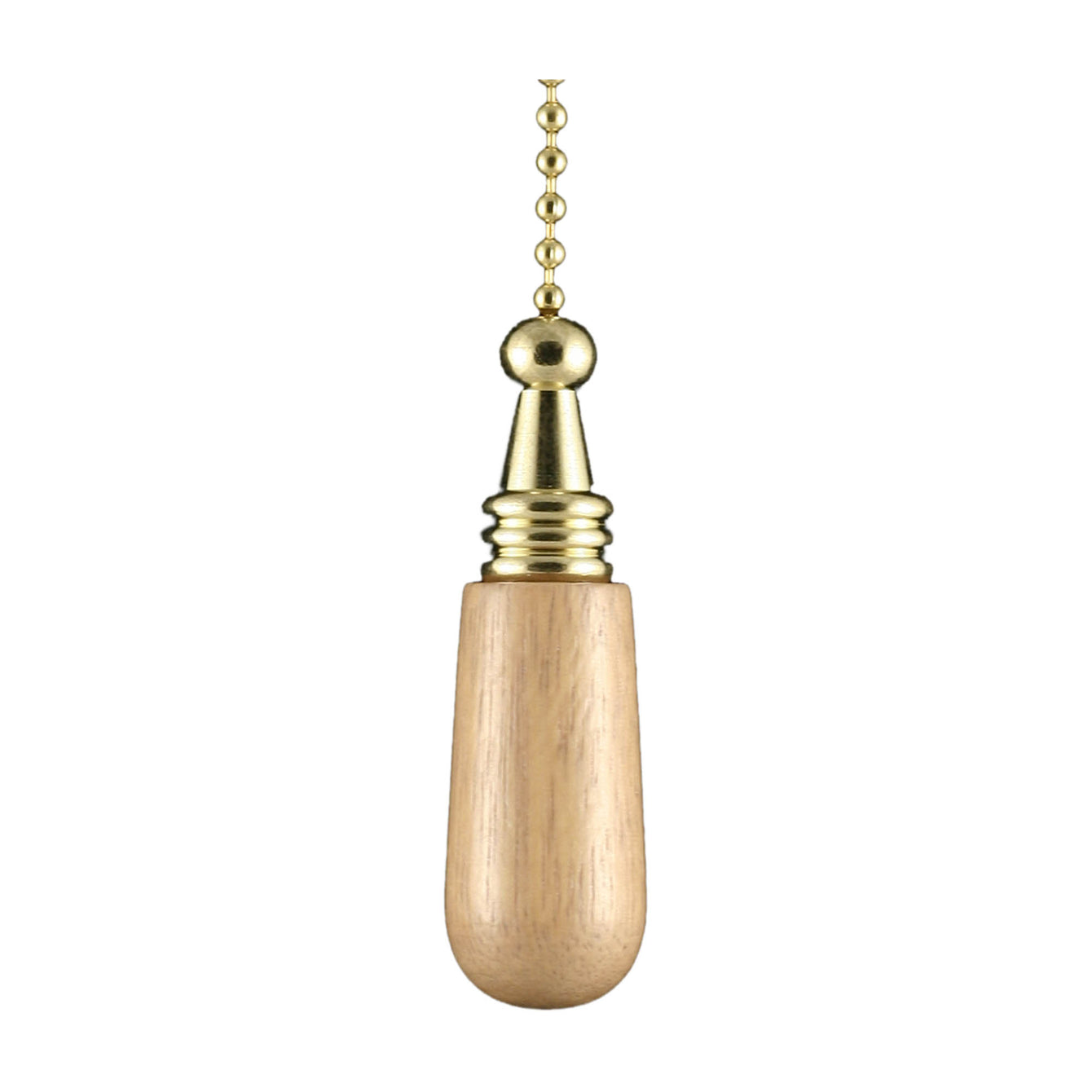 ElekTek Light Pull Chain Wooden Drop With 80cm Matching Chain - Buy It Better 