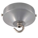 ElekTek 100mm Diameter Convex Ceiling Rose with Strap Bracket and Hook Metallic and Powder Coated Finishes