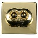 ElekTek Convert-a-Switch Victorian Brass Light Switch Toggle Cover Plate - Buy It Better