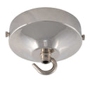 ElekTek 100mm Diameter Convex Ceiling Rose with Strap Bracket and Hook Metallic and Powder Coated Finishes