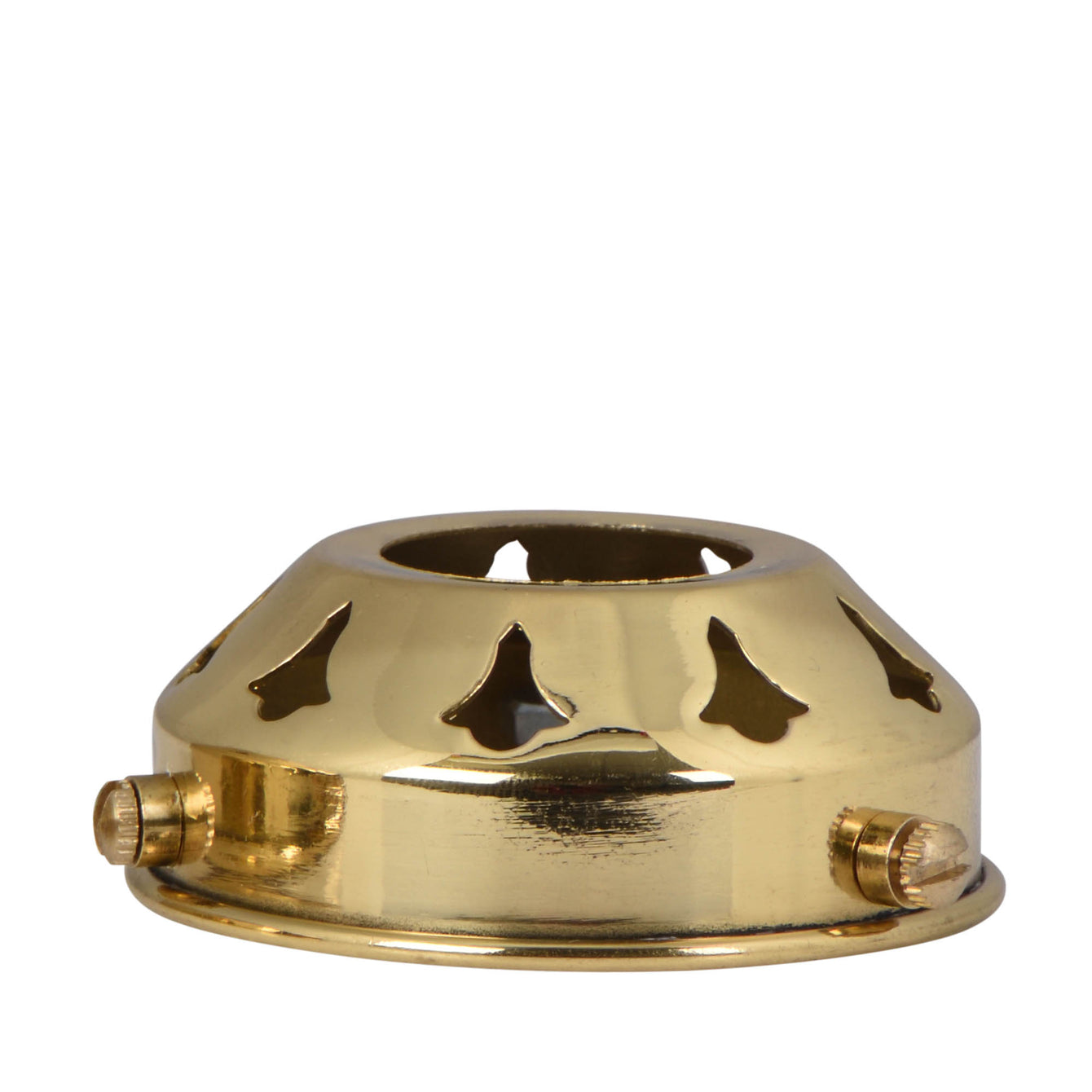 ElekTek Glass Lamp Shade Gallery Fitting for B22 Shade Ring 3 Sizes Brass - Buy It Better Antique Brass / 4.25 Inch