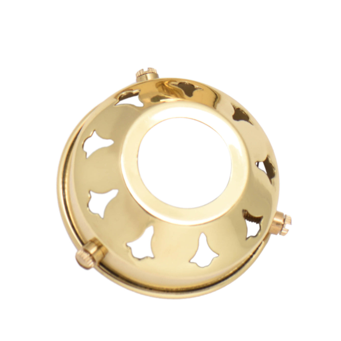 ElekTek Glass Lamp Shade Gallery Fitting for B22 Shade Ring 3 Sizes Brass - Buy It Better Antique Brass / 3.25 Inch