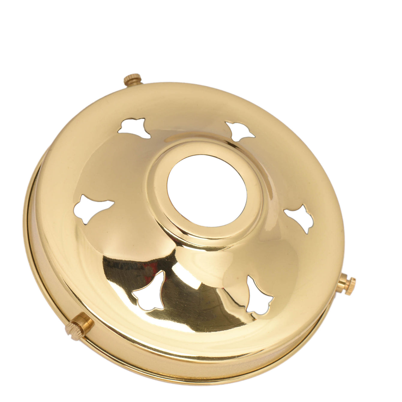 ElekTek Glass Lamp Shade Gallery Fitting for B22 Shade Ring 3 Sizes Brass - Buy It Better Chrome / 3.25 Inch