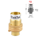 ElekTek Lamp Holder 10mm or Half Inch Entry Miniature Small Bayonet Cap SBC B15 With Shade Ring Solid Brass - Buy It Better